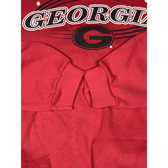 Vintage Logo 7 Red Georgia Bulldogs Sweatshirt Rare Sz 3XL Red 90s Football USA - Picture 6 of 11